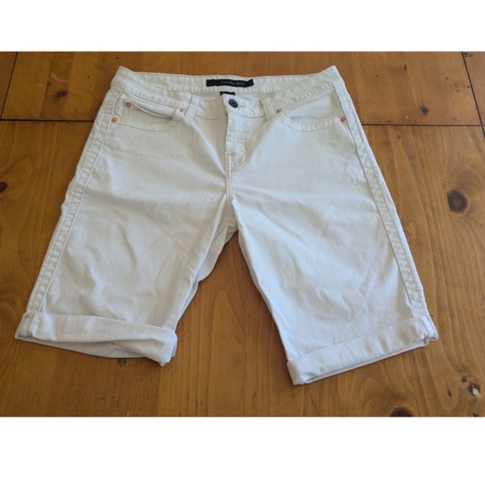 Calvin‎ Klein Jeans Bermuda Shorts Cuffed Hem Casual Khaki Size 31